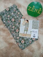 Gray Green with folowers Bana Dora Lawn 2-piece unstitch suit