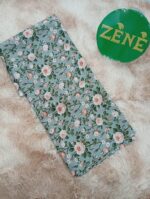 Gray Green with folowers Bana Dora Lawn 2-piece unstitch suit