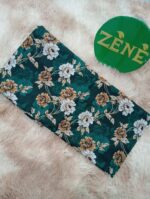 Green with folowers Bana Dora Lawn 2-piece unstitch suit
