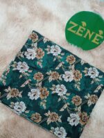 Green with folowers Bana Dora Lawn 2-piece unstitch suit