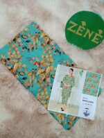 Sky blue with folowers Bana Dora Lawn 2-piece unstitch suit