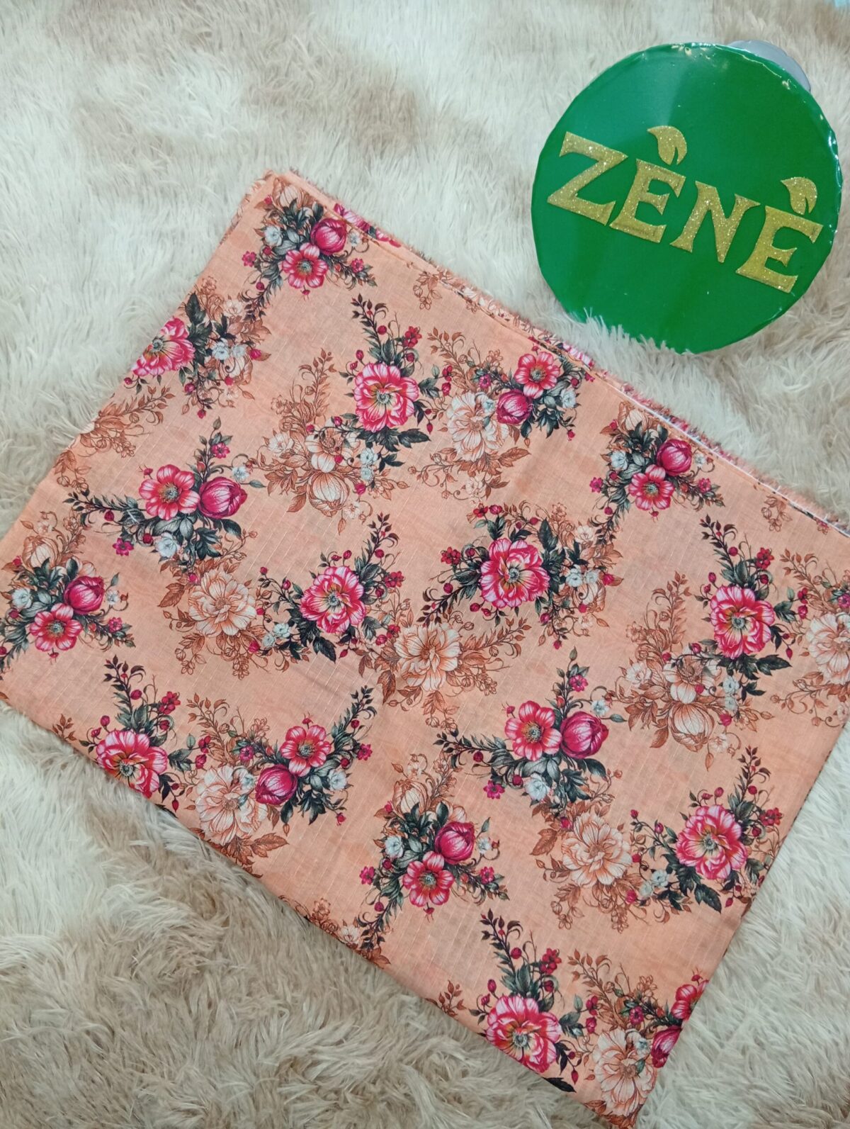 Pink Bana Dora Lawn 2-piece unstitch suit