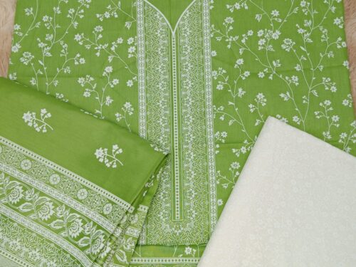 3-piece unstitch lawn dress