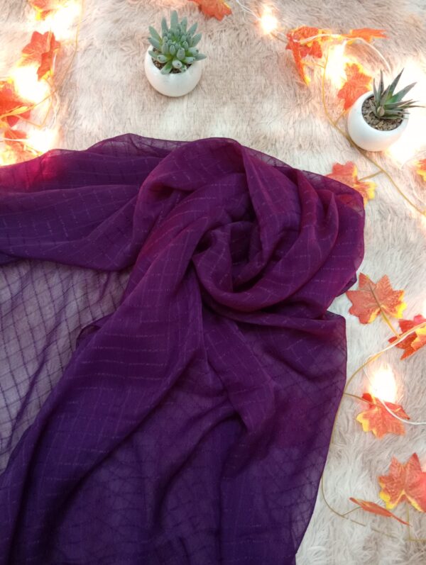 Wrap yourself in elegance with our Zene Chiffon Dupatta — a timeless accessory crafted from ultra-soft, lightweight chiffon. Its breathable fabric drapes beautifully, adding a graceful touch to any outfit. This dupatta promises unmatched comfort and effortless style, perfect for everyday wear and special occasions.