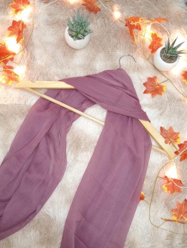 Wrap yourself in elegance with our Zene Chiffon Dupatta — a timeless accessory crafted from ultra-soft, lightweight chiffon. Its breathable fabric drapes beautifully, adding a graceful touch to any outfit. This dupatta promises unmatched comfort and effortless style, perfect for everyday wear and special occasions.