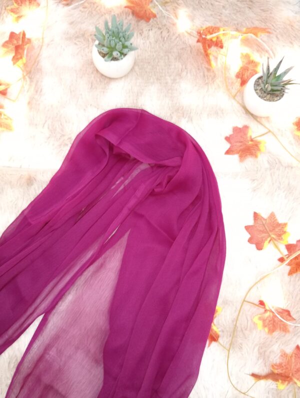 Wrap yourself in elegance with our Zene Chiffon Dupatta — a timeless accessory crafted from ultra-soft, lightweight chiffon. Its breathable fabric drapes beautifully, adding a graceful touch to any outfit. This dupatta promises unmatched comfort and effortless style, perfect for everyday wear and special occasions.