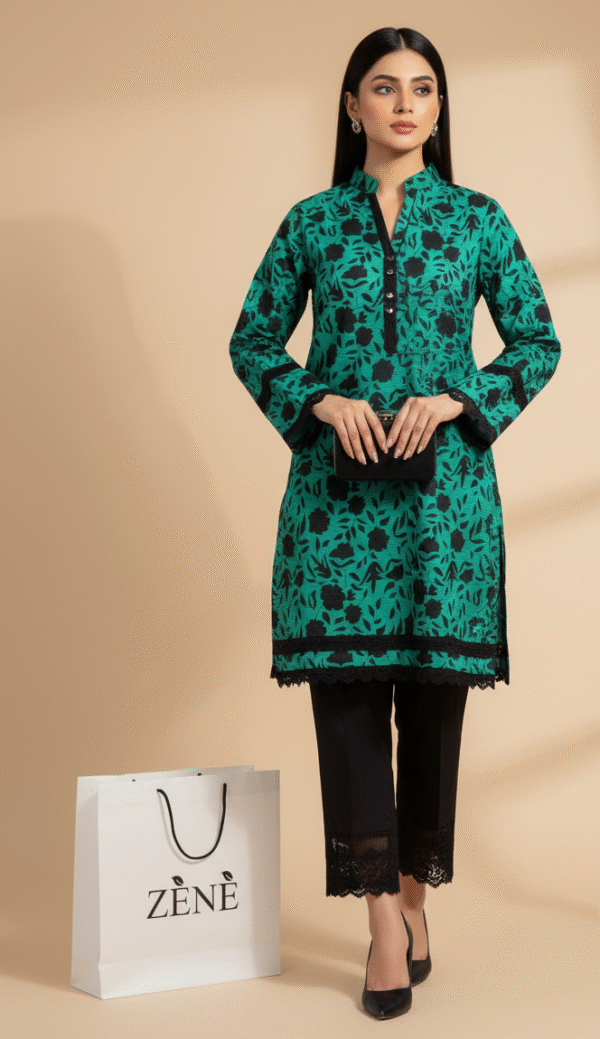 2-Piece Printed Bana Dora Lawn Dress