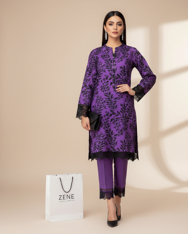 2-Piece Printed Bana Dora Lawn Dress