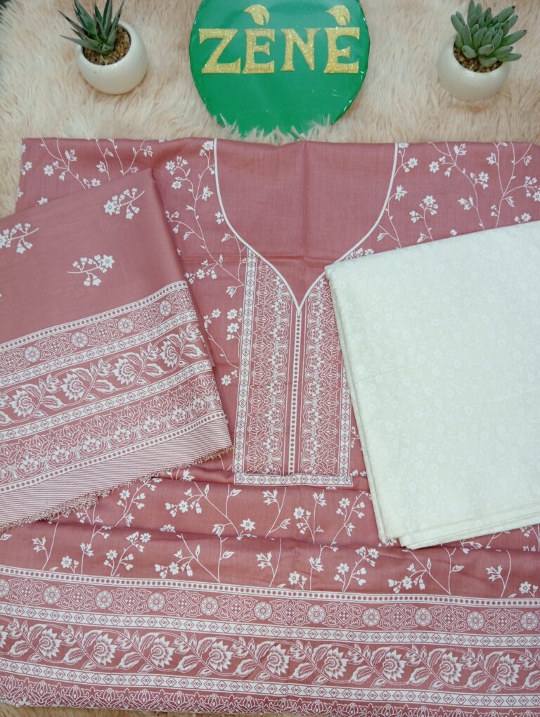 3-piece unstitch lawn dress