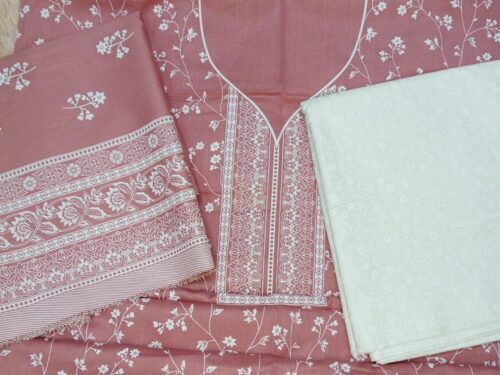 3-piece unstitch lawn dress