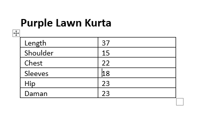 Purple-Kurta lawn