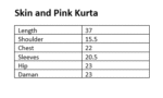 Skin and Pink Kurta