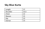 Sky Blue lawn Kurta
