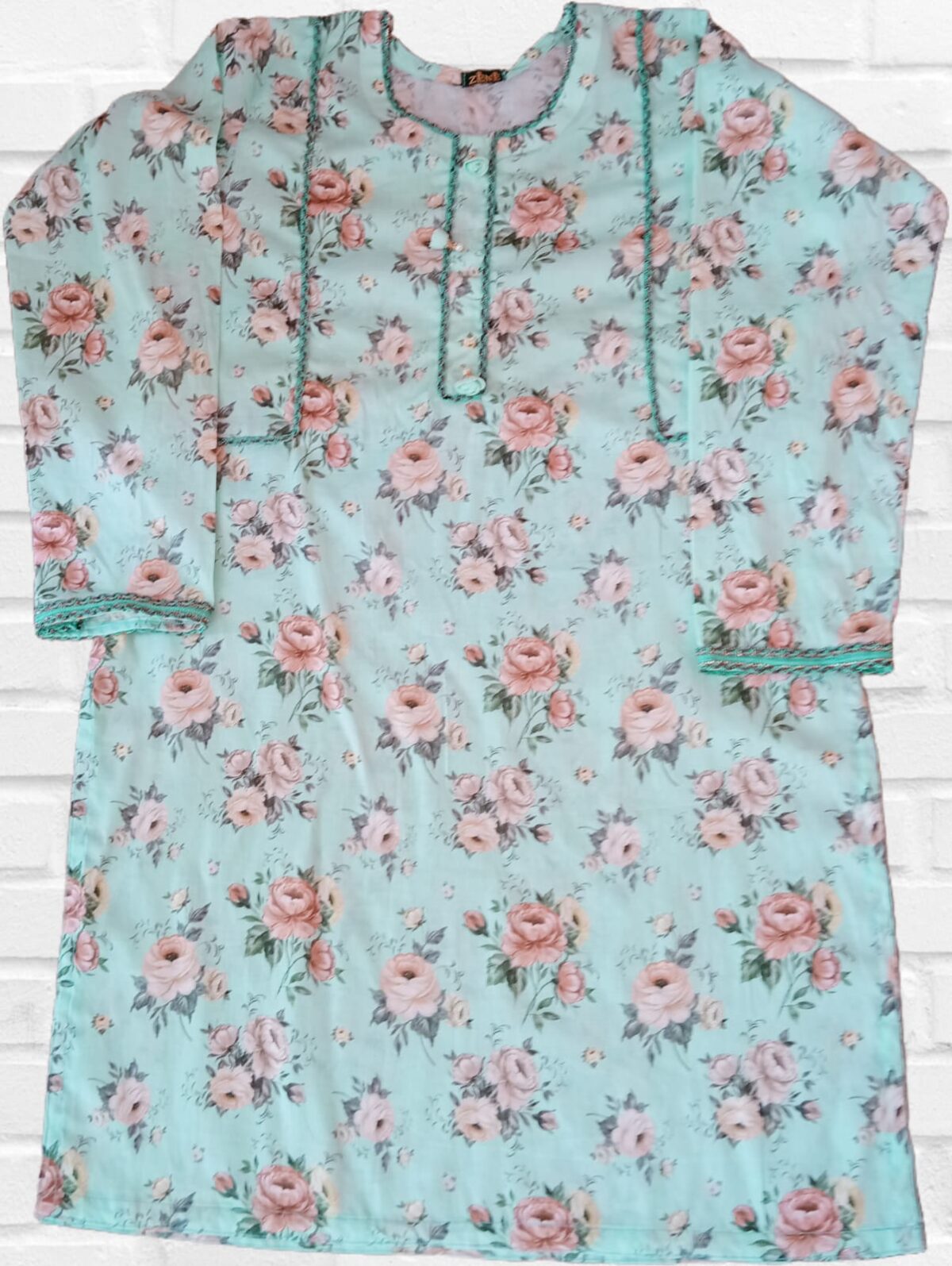 Sky Blue Lawn Kurta.
