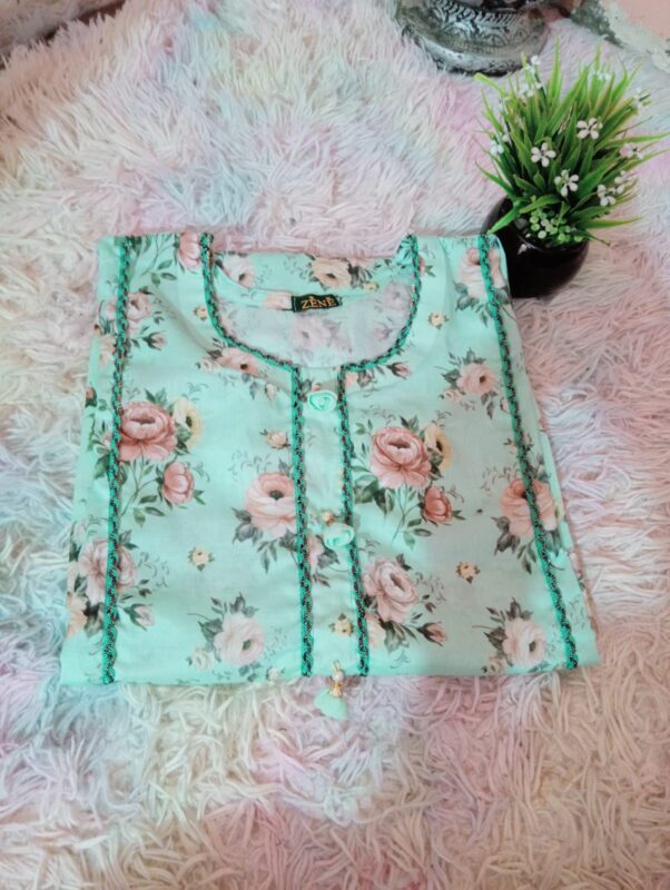 Sky Blue Lawn Kurta