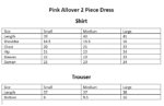 Pink Allover 2 piece stitch dress
