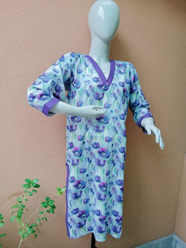 purple lawn kurta