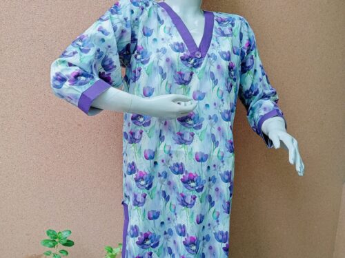 purple lawn kurta