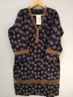 2 piece blue dress with flower full shirt