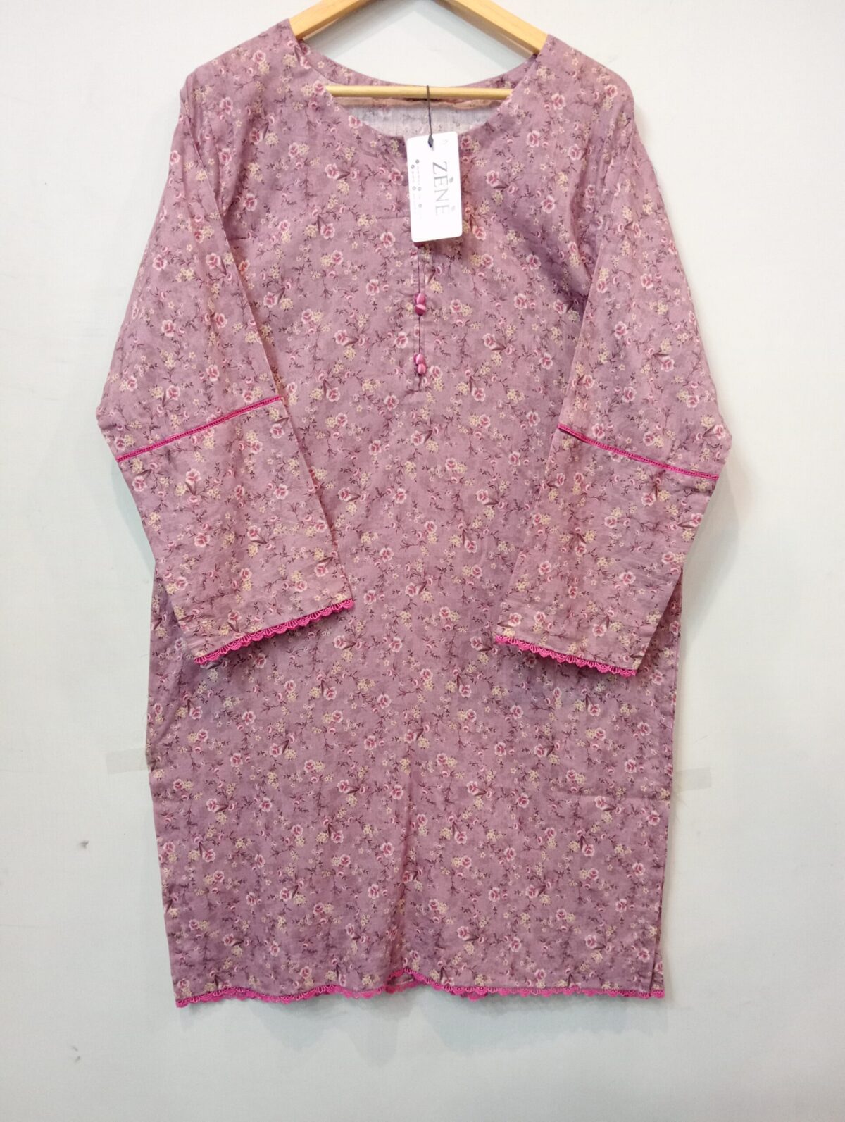2 piece pink allover stitch dress